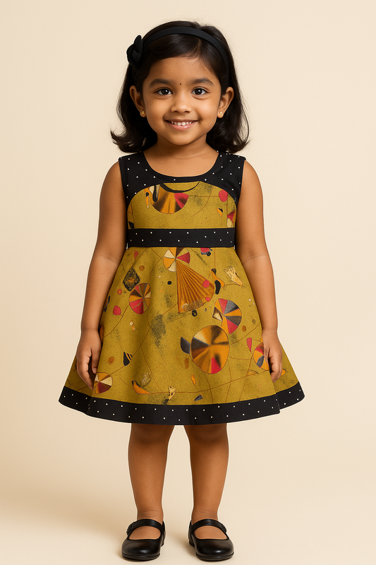 Girls Pure Cotton Printed Summer Dress