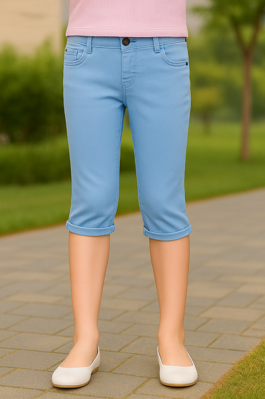Girls Clean Look Mid-Rise Jeans