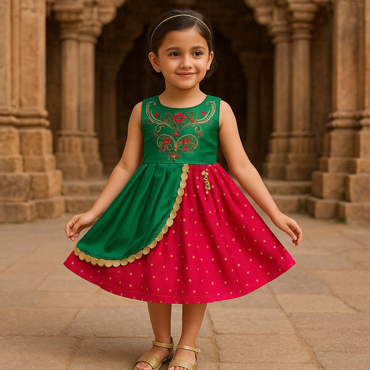 Girls Wedding Frock Dress for Kids-(fe2920)