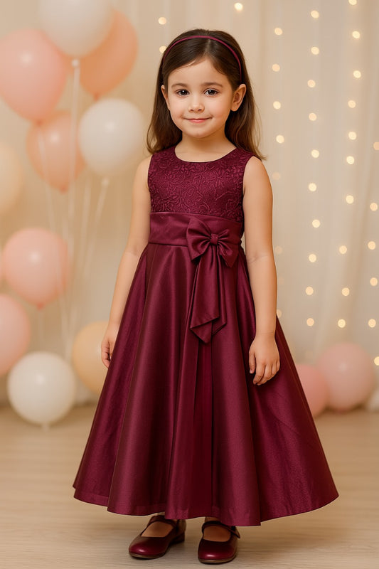 Women Partywear Long Dress Gown DN - (LF138)-ppl