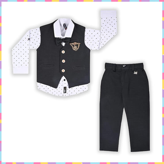 Shirt With Waistcoat And Pant For Boys