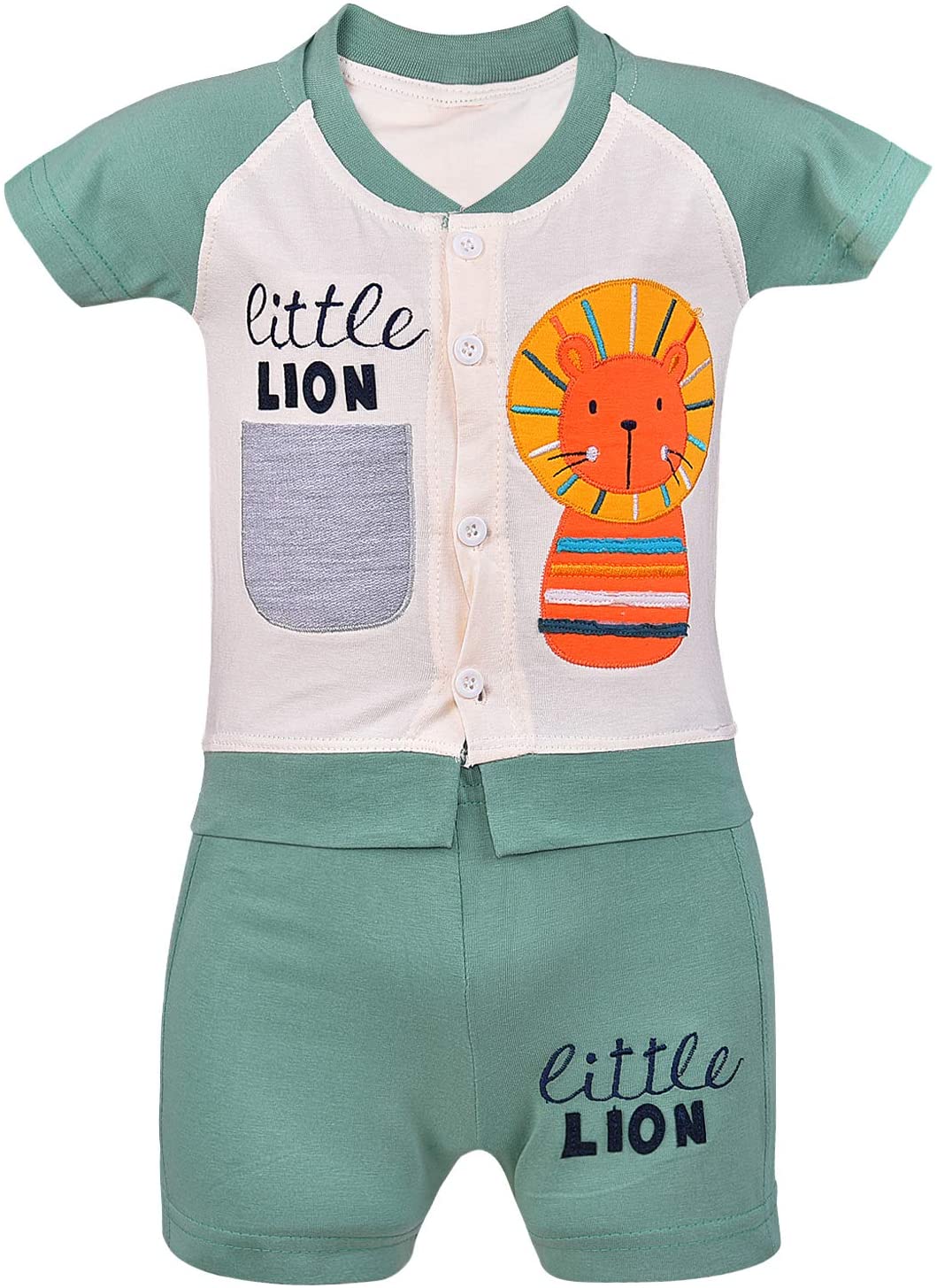 Unisex Clothing Sets for Boys & Baby Girls-(bt23grn)