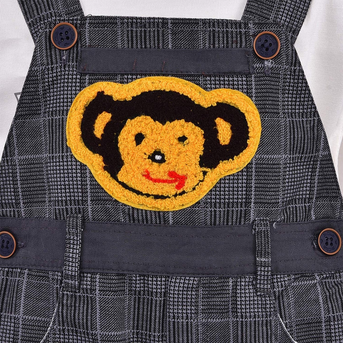 Baby Boys Dungaree Dress For Kids-(bt47gry)