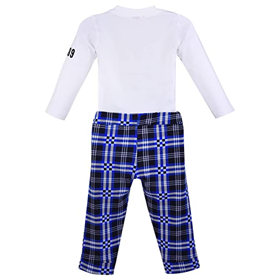Baby Boys T-Shirt And Pant For Boys-(bt503blu)