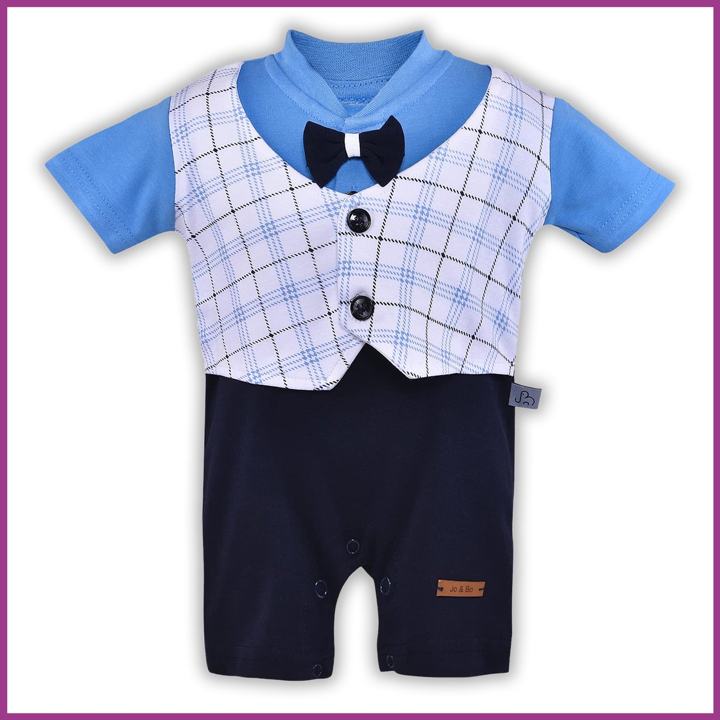 Baby Boys Rompers-(bt508blu)