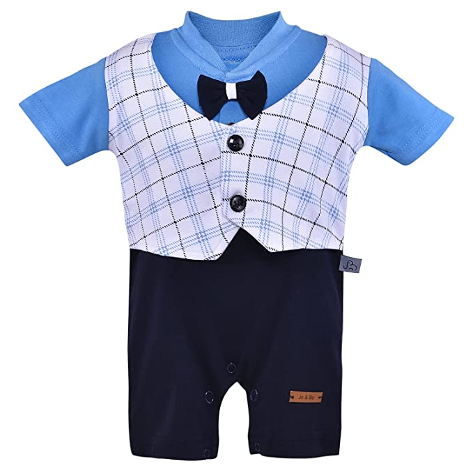 Baby Boys Rompers-(bt508blu)