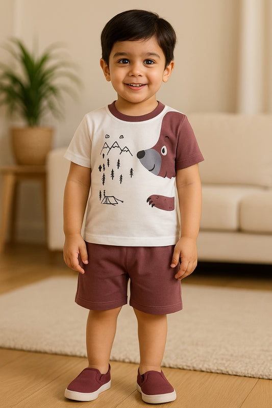 Baby Boys Casual T-shirt Shorts bt539bwn