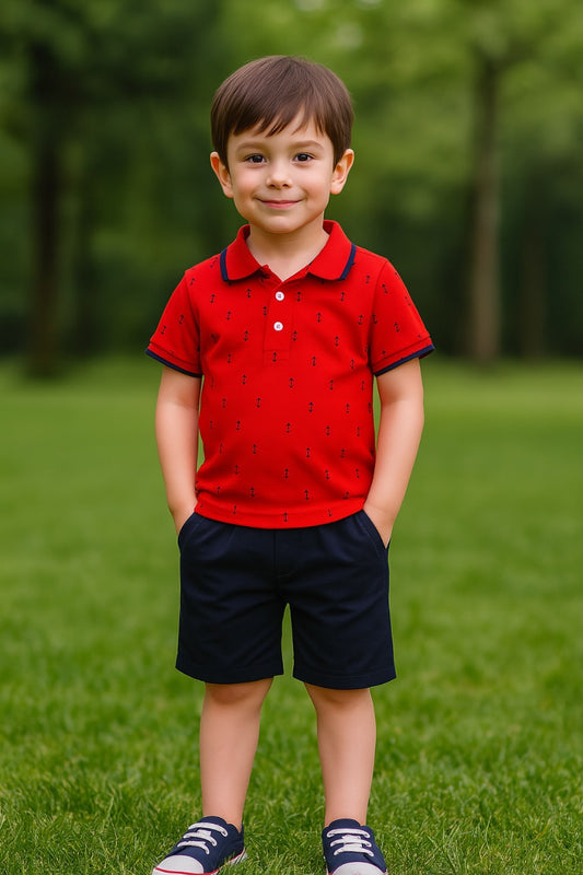 Unisex T-shirts-Shorts for Baby Boys- Girls Clothing Sets-(bt67rd)