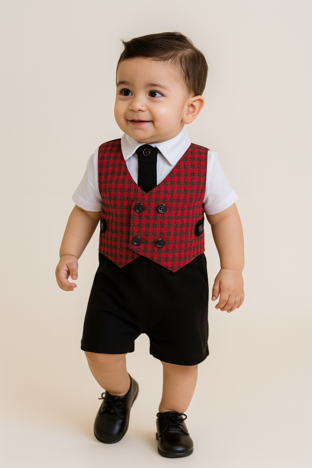 Boys Rompers For Kids-(bt82red)