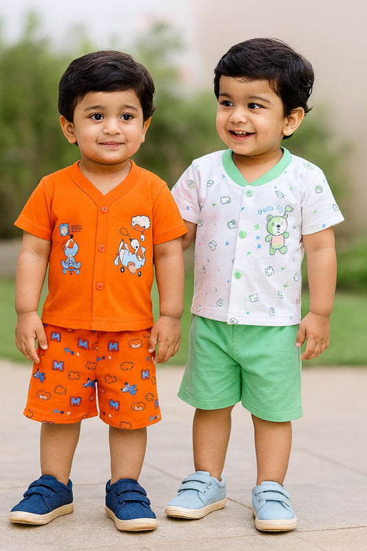 Baby Boys Casual T-shirt ShortsÂ btc2056orgrn