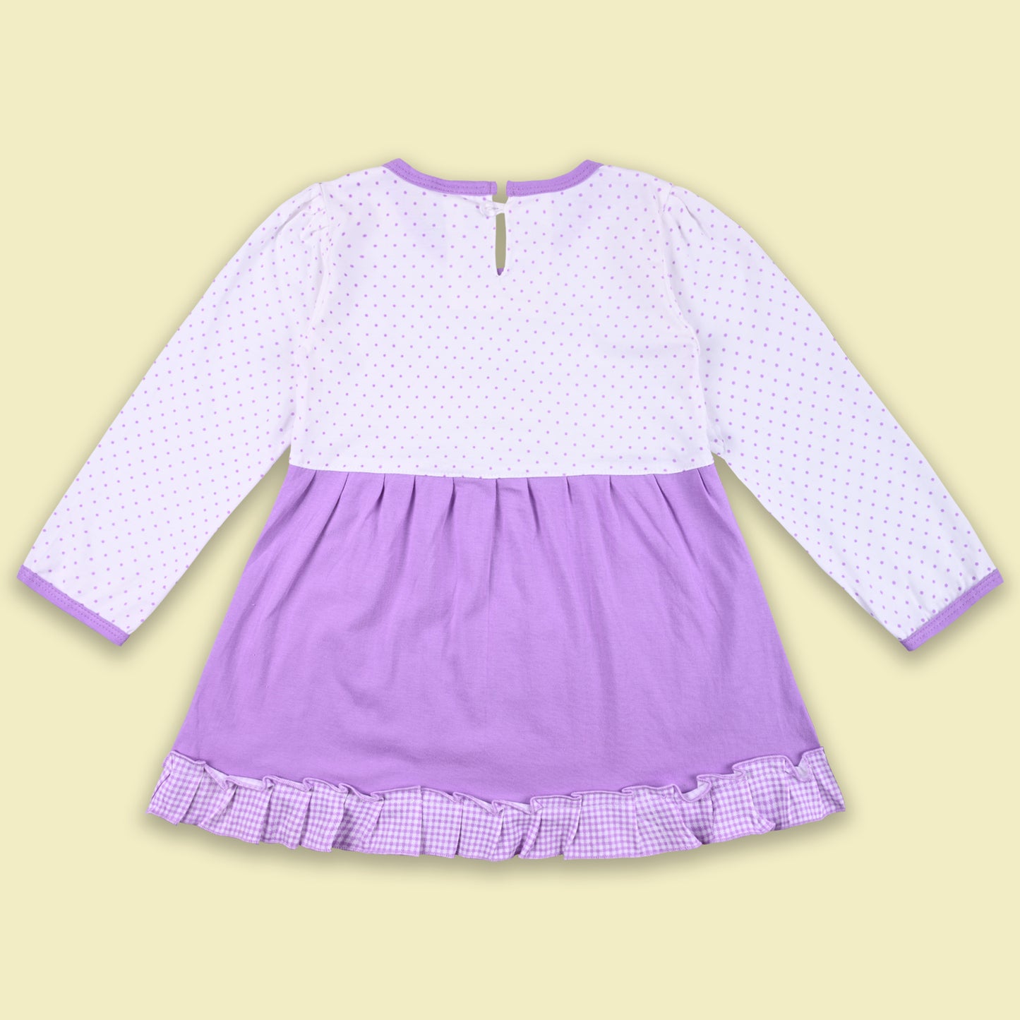 Girls Polka And Applique Print Top And Pant Full Sleeve Clothing Se