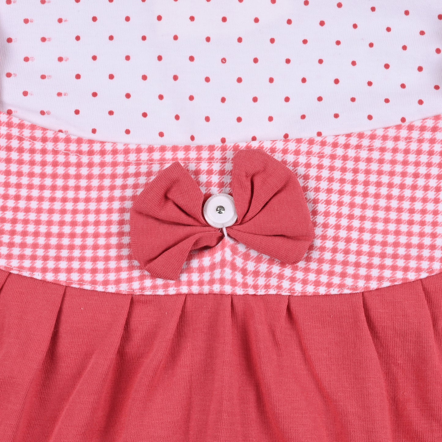 Girls Polka And Applique Print Top And Pant Full Sleeve Clothing Se