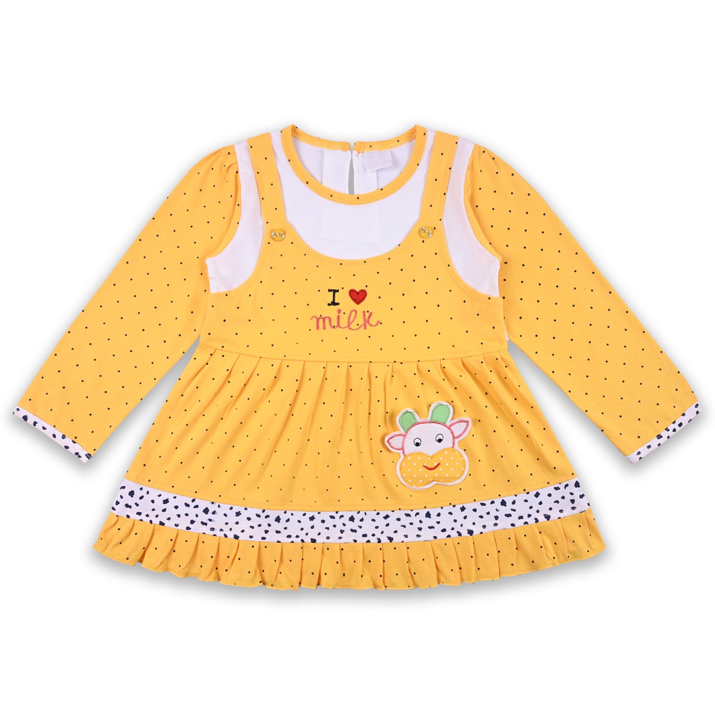 Girls Summer Polka Dot & Applique Top and Pant Set