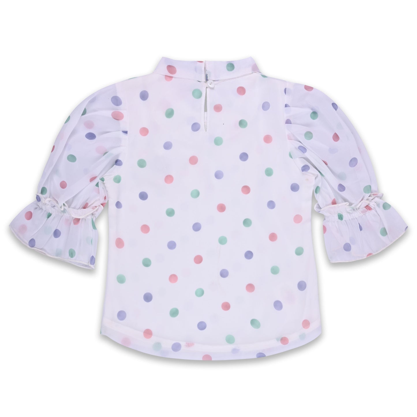 Girls Polka Print Top and Skirt Clothing Set