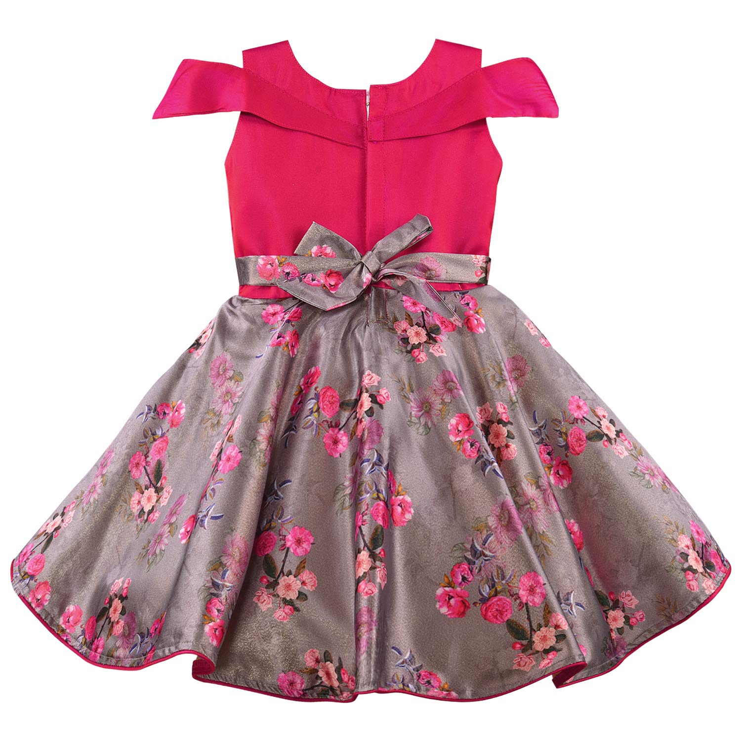 Baby Girls Party Wear Frock Birthday Dress For Girls bxa241pnk -  Party Wear - frocks Party Wear - baby dress
