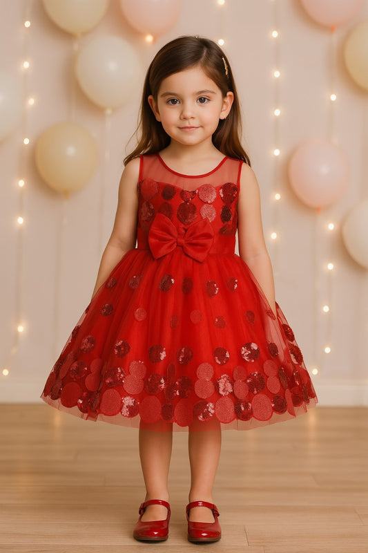 Girls Fit and Flair Partywear Dress