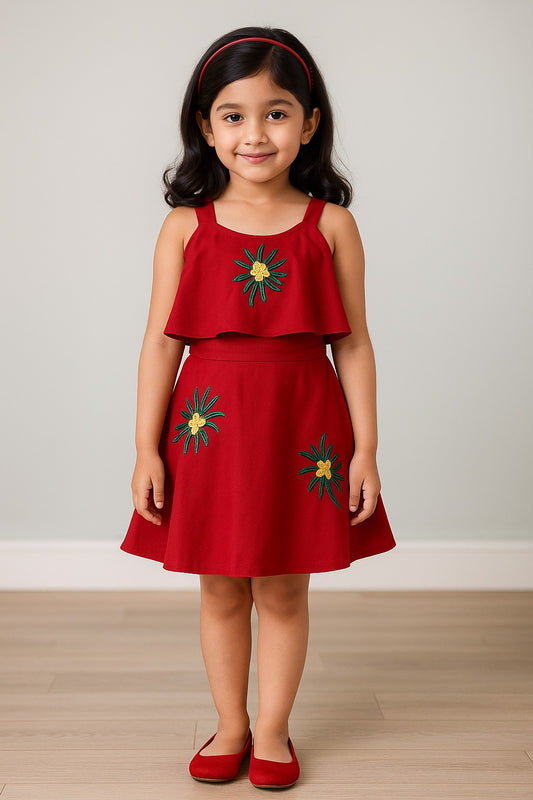Girls Midi/Knee Length Casual Dress csl244t