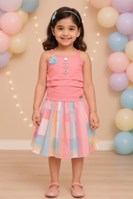 Girls Top and Skirt Dress For Girls