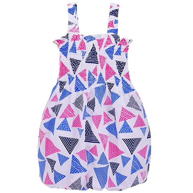 Girls Geometric Printed Dress