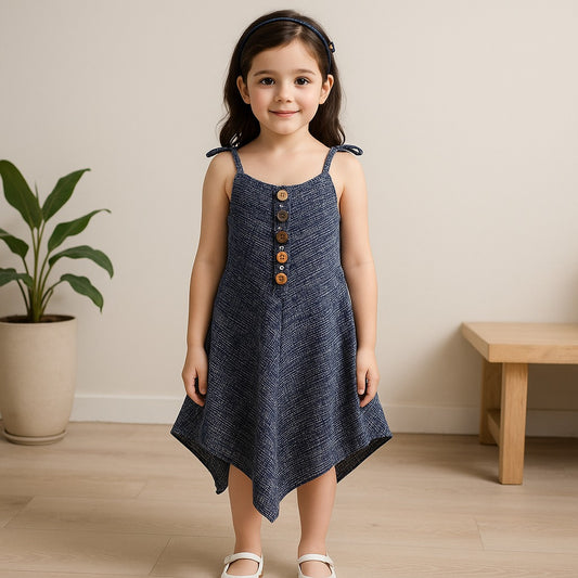 Baby Girls Dungaree Dress for Girls-(csl312nb)