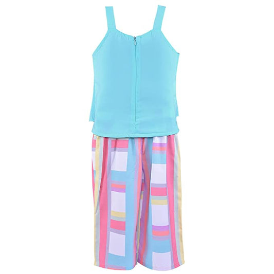 Baby Girls Top and Short Dress For Girls-(csl313blu)