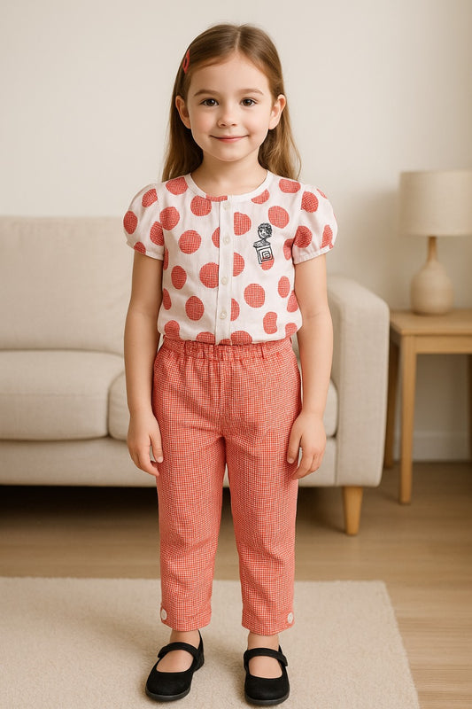 Girls Printed Clothing Set