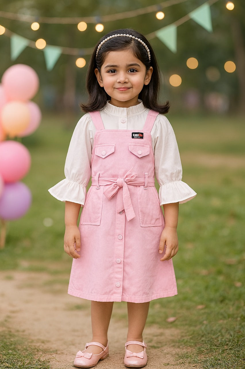 Girls Dungaree Set
