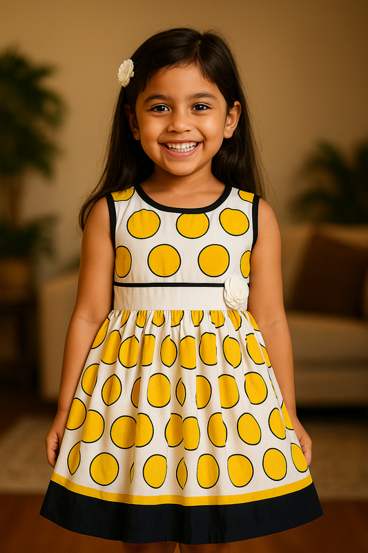 Baby Girls Cotton Dress Causal Frocks for Girls-(ctn353y)