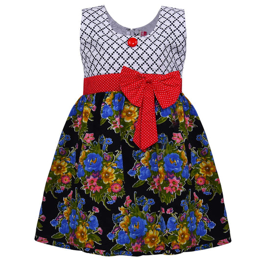 Kids Cotton Dress Frock (ctn80rdnw)