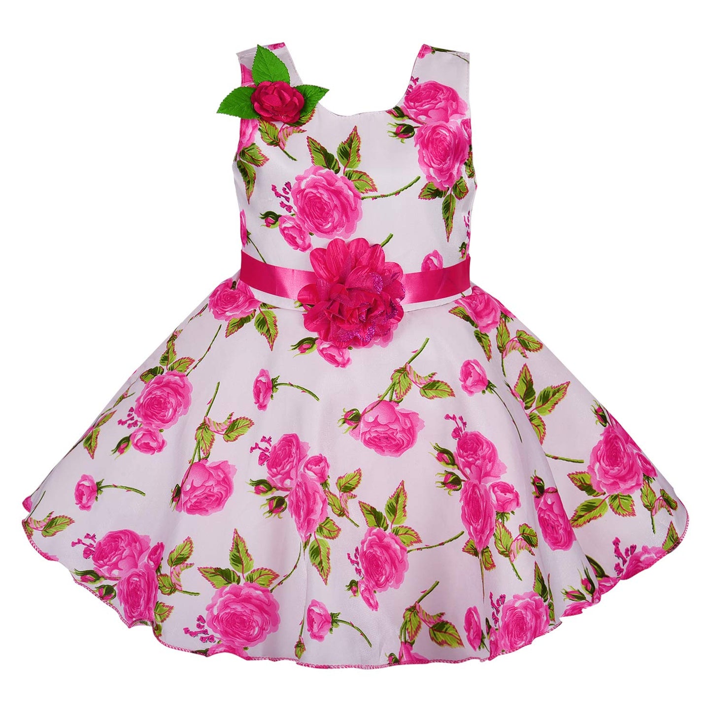 Baby Girls Party Wear Dress Birthday Frocks For Girls fe2678pnk -  Party Wear - frocks Party Wear - baby dress