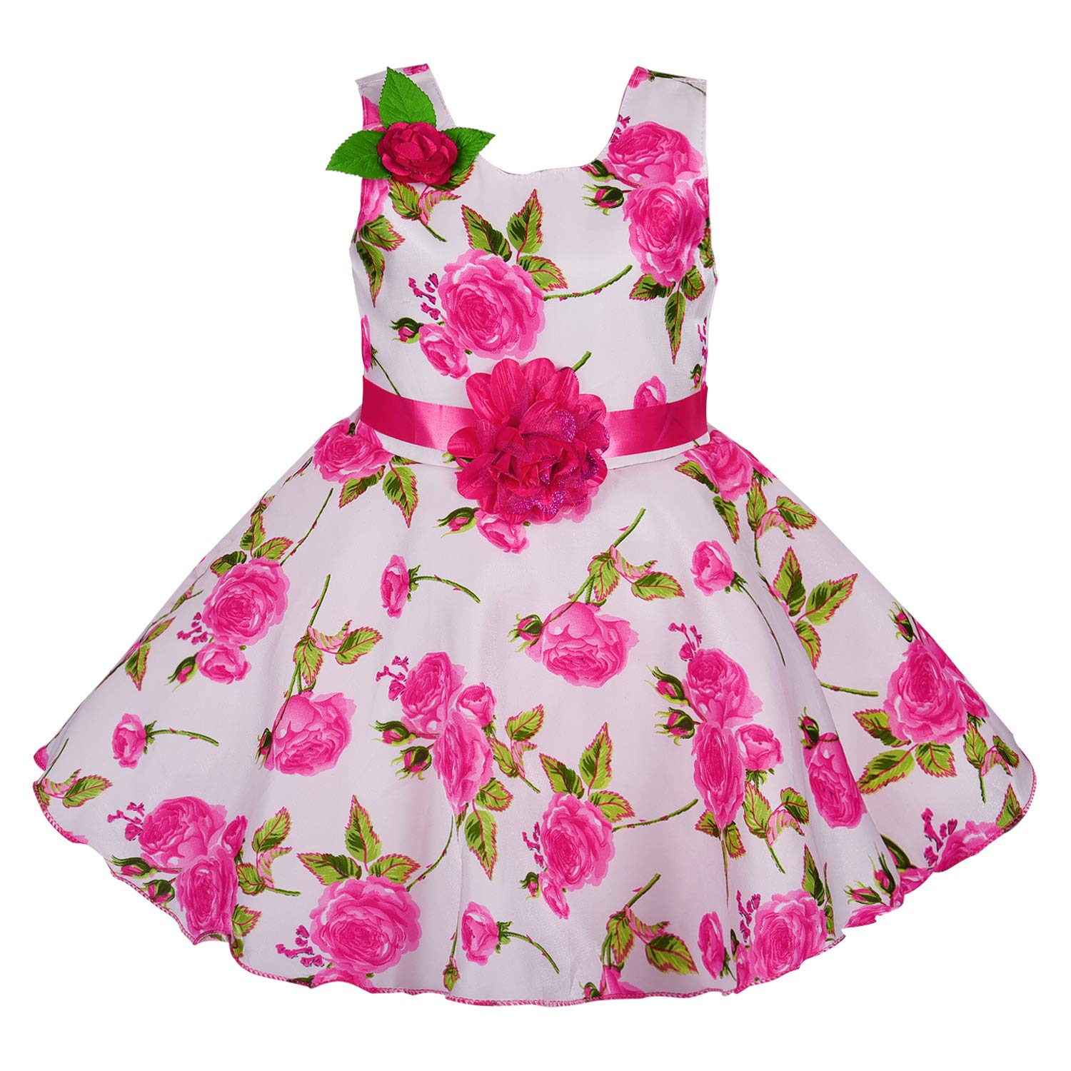Baby Girls Party Wear Dress Birthday Frocks For Girls fe2678pnk -  Party Wear - frocks Party Wear - baby dress