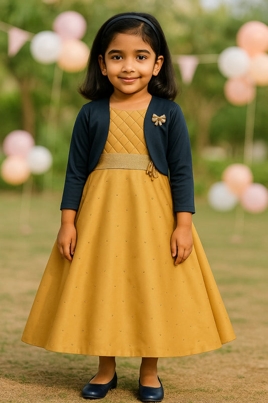 Baby Girls Partywear Frocks Dress For Girls (fe2784bwn)