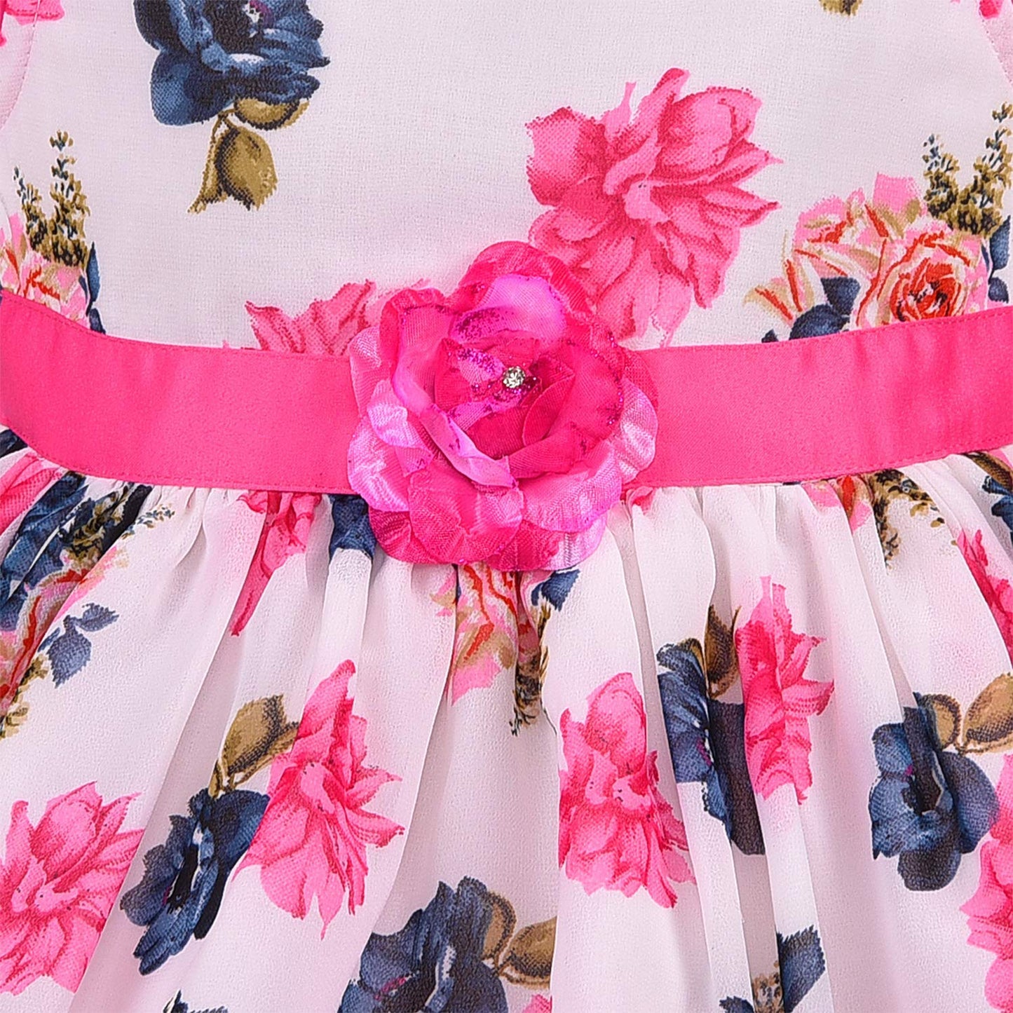 Baby Girls Partywear Dress Frocks For Girls (fe85pnk)