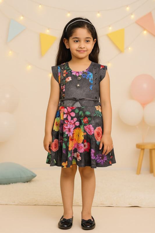 Baby Girls Midi/Knee Length Casual Dress  fm15gry