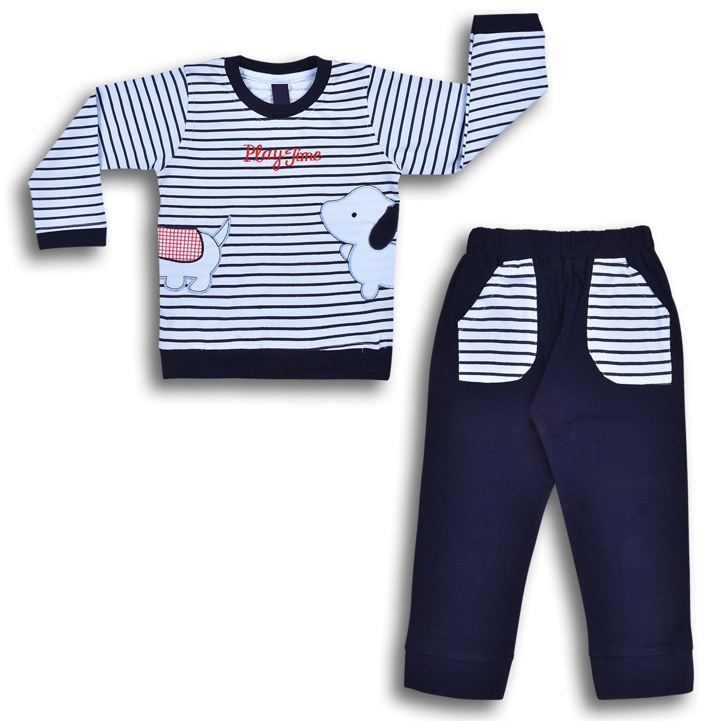 Cotton Clothing Set for Baby Boys hfs601blu