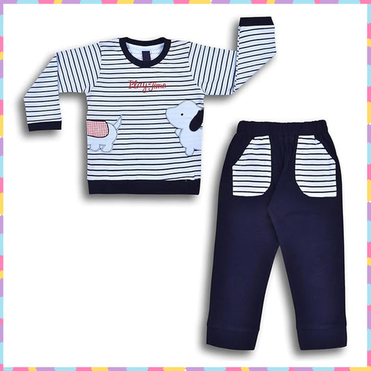 Cotton Clothing Set for Baby Boys hfs601blu