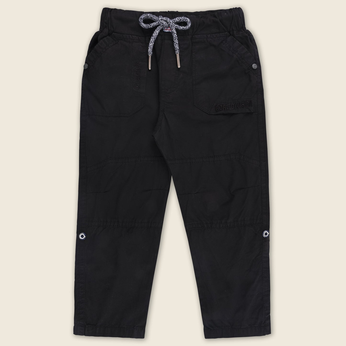 Boys Cotton Elastic Waist Casual Trouser