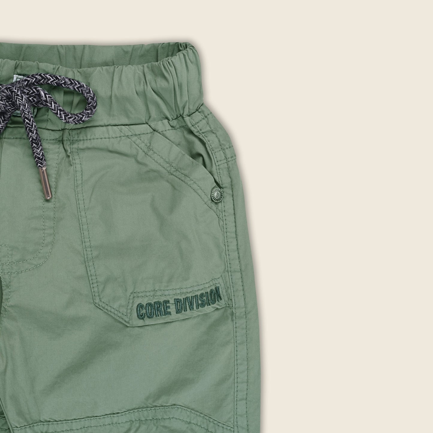 Boys Cotton Elastic Waist Casual Trouser