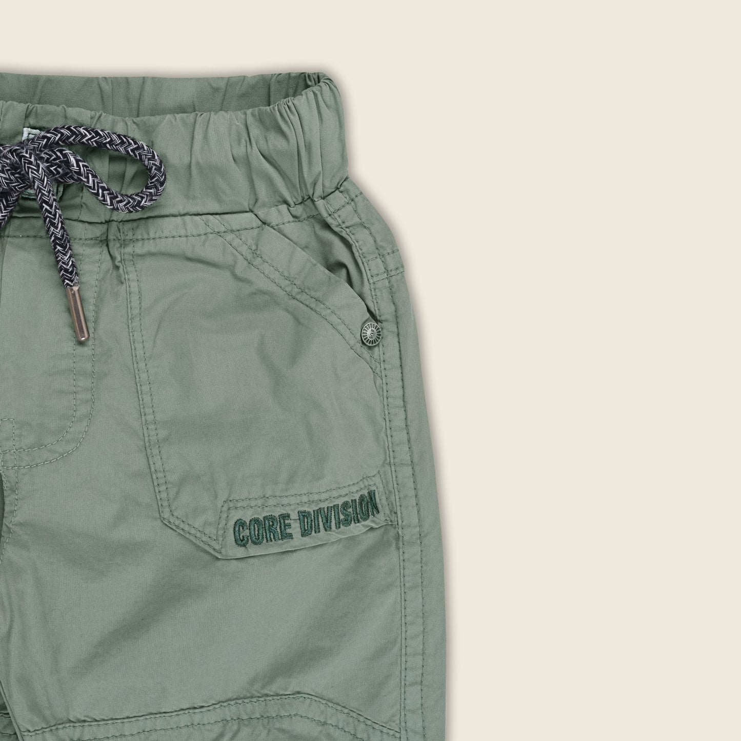 Boys Cotton Elastic Waist Casual Trouser