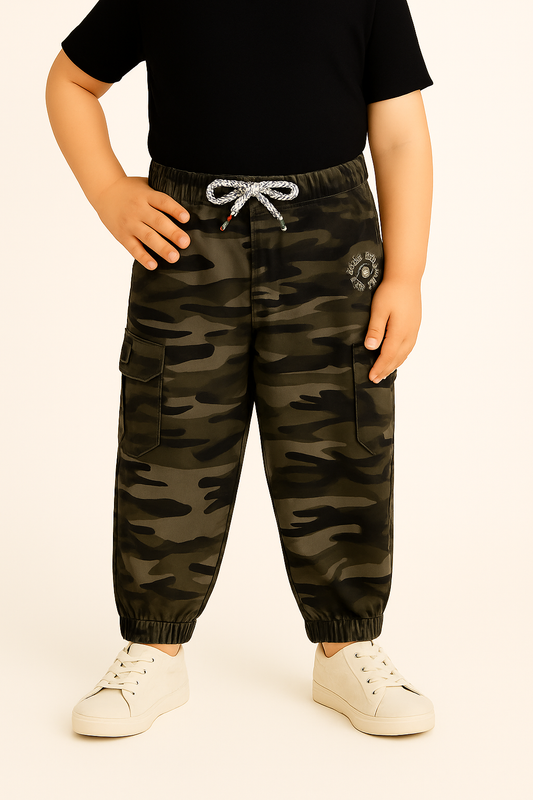 Boys Jogger Fit Mid Rise Dark Green Jeans js54cfe
