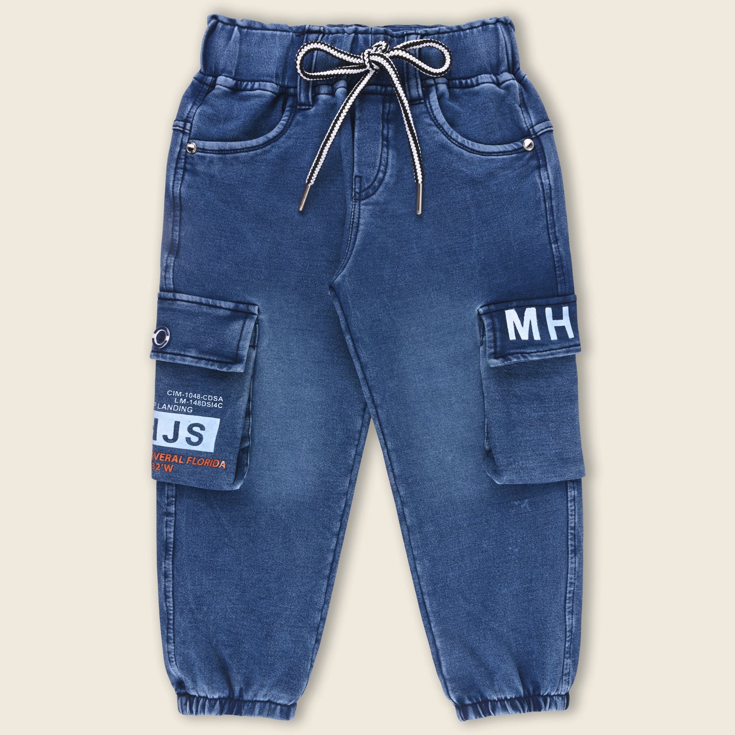 Boys Cargo Cotton Elastic Trouser