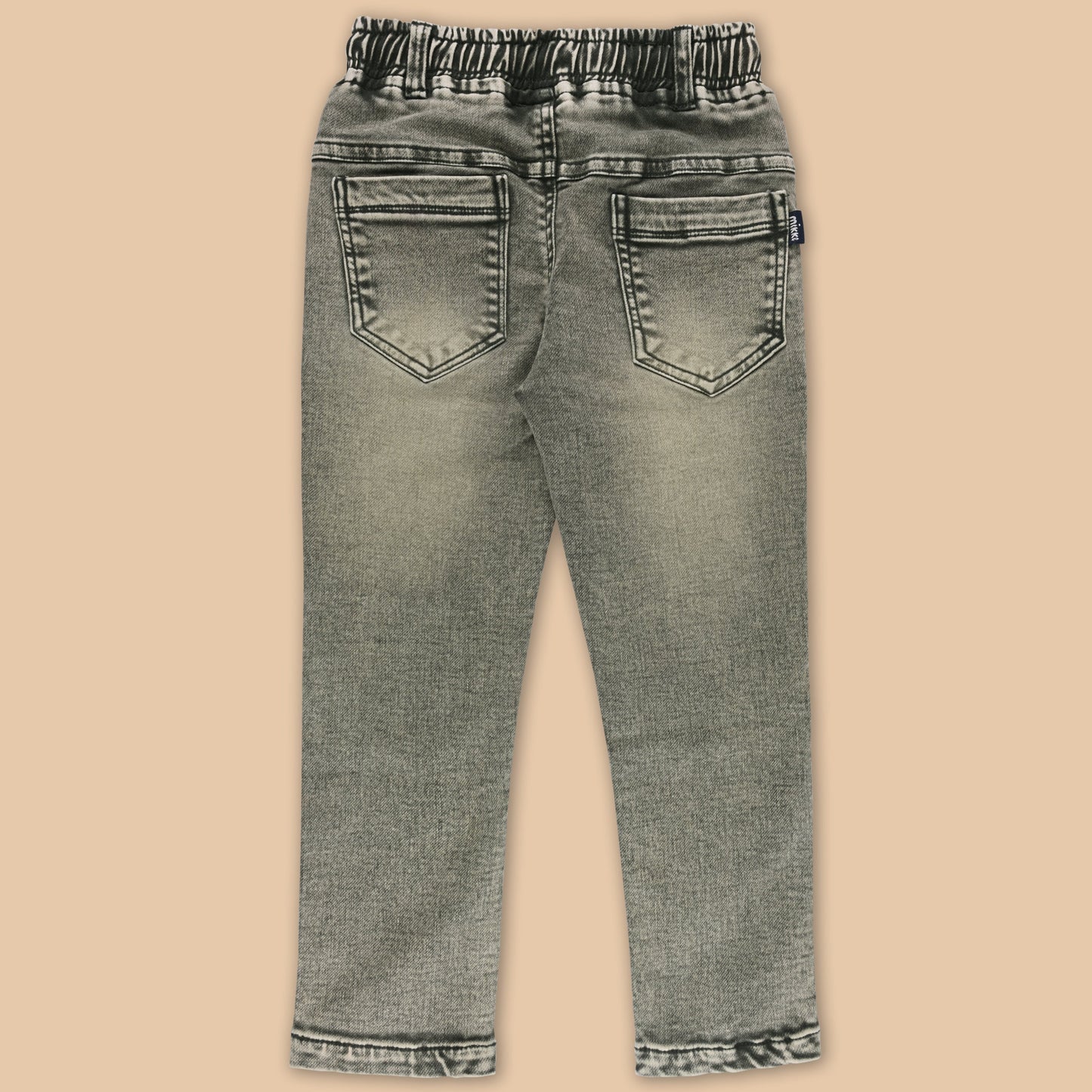 Boys Cotton Elastic Casual Jeans