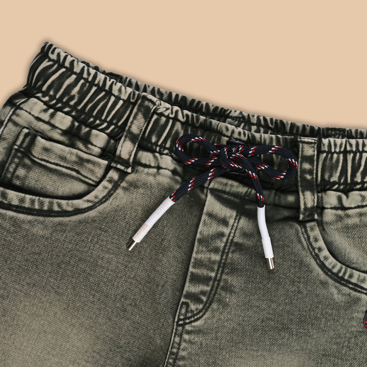 Boys Cotton Elastic Casual Jeans