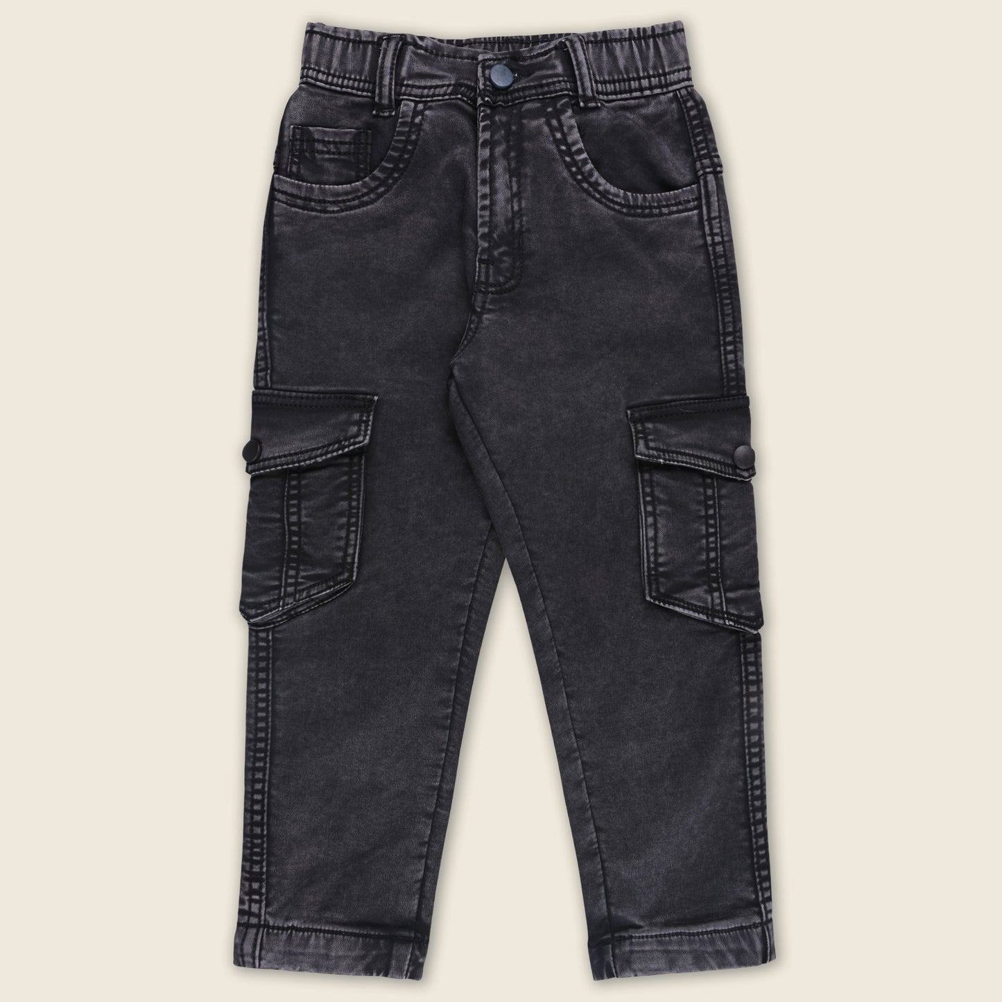 Boys Cotton Elastic Casual Trouser