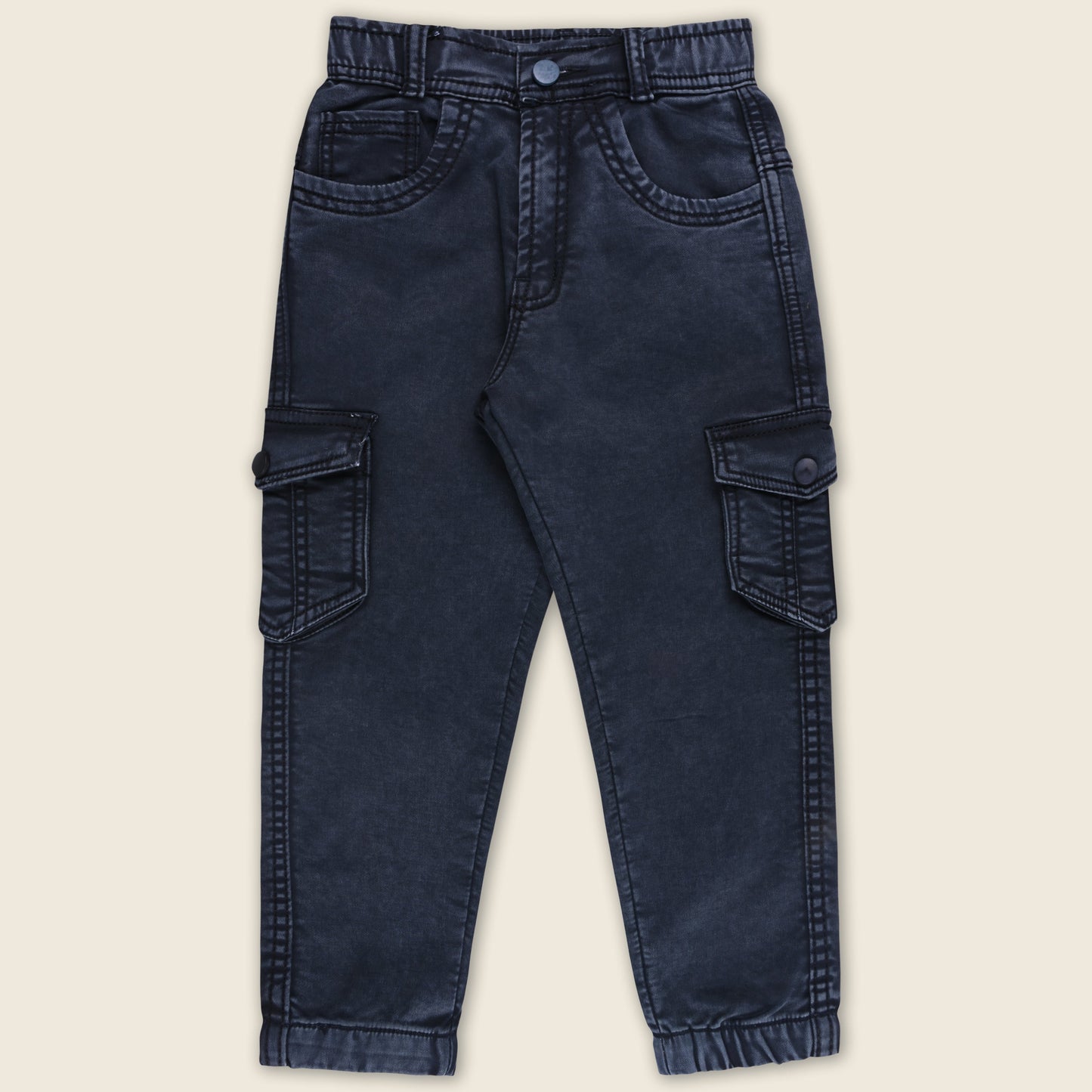Boys Cotton Elastic Casual Trouser
