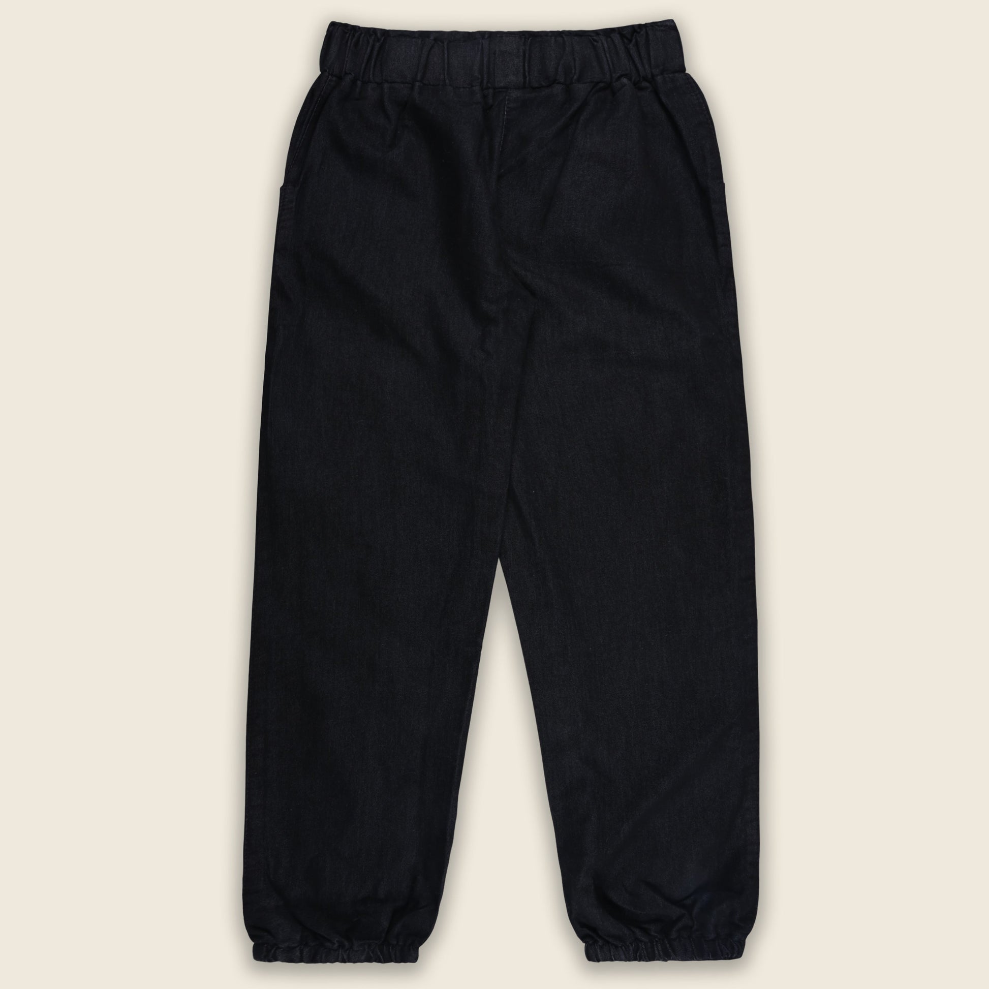 Girls High Waist Denim Joggers 