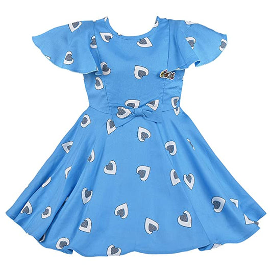 Baby Girls Frocks Dress-(rna010blu)