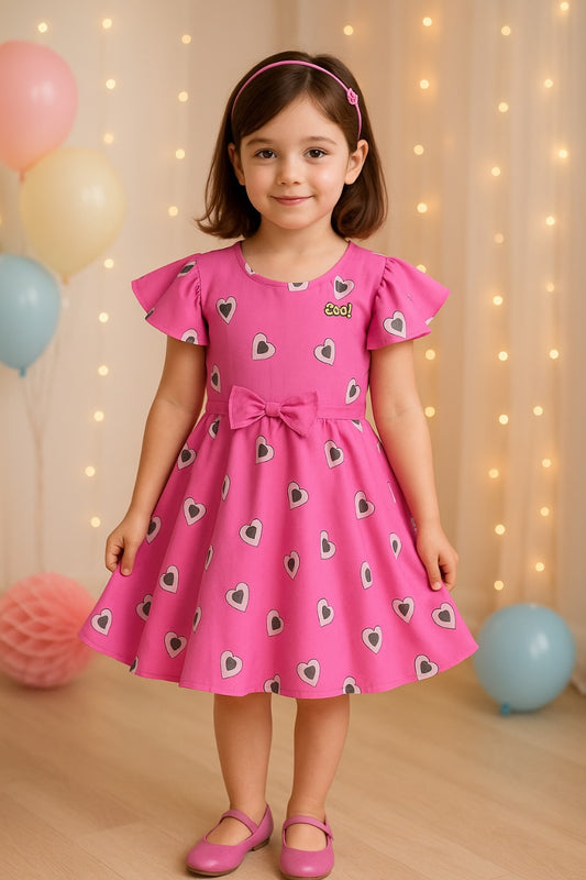 Baby Girls Frocks Dress-(rna010pnk)