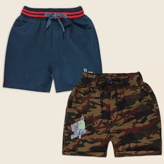 Boys Cotton Summer Shorts Combo