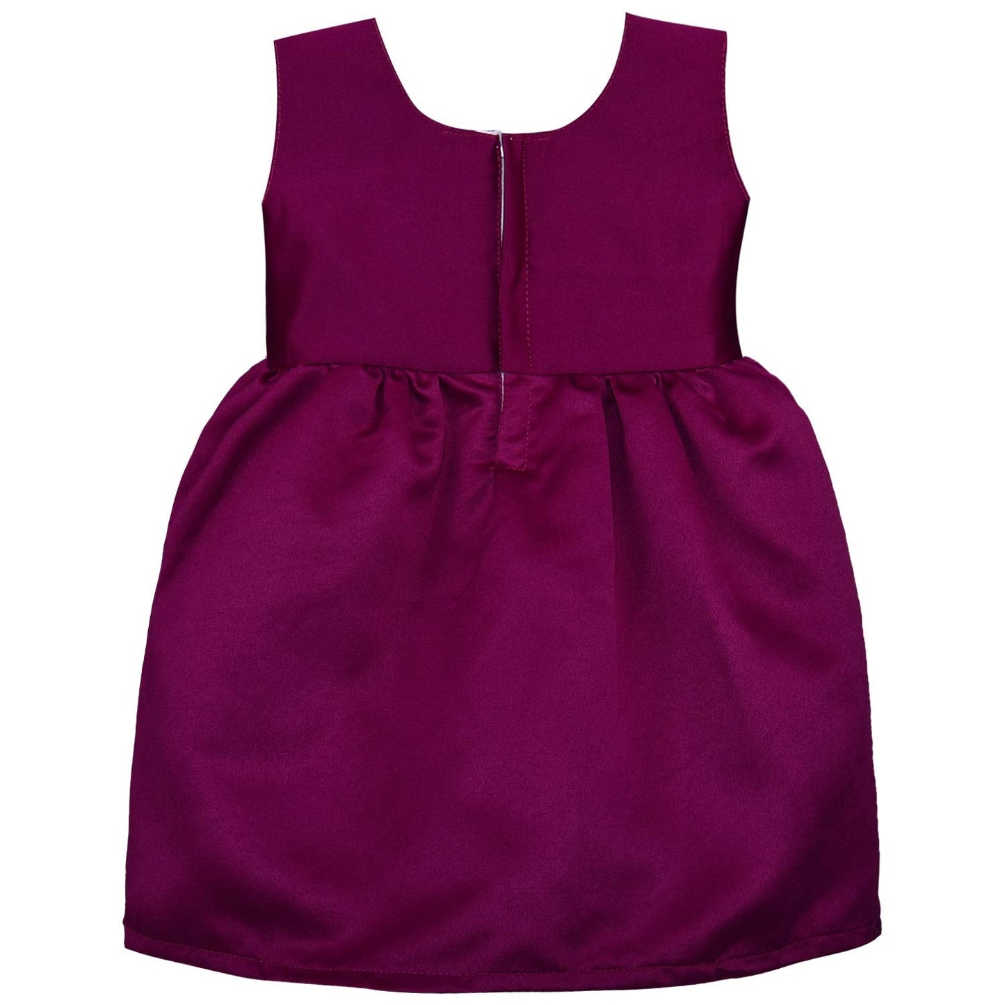 Wine Baby Girls Party Wear Dress
